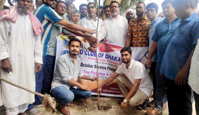 ধুনটে লিও ক্লাবের উদ্যোগে রক্তের গ্রুপ নির্ণয়, ডায়াবেটিক পরীক্ষা ও গাছের চারা বিতরণ